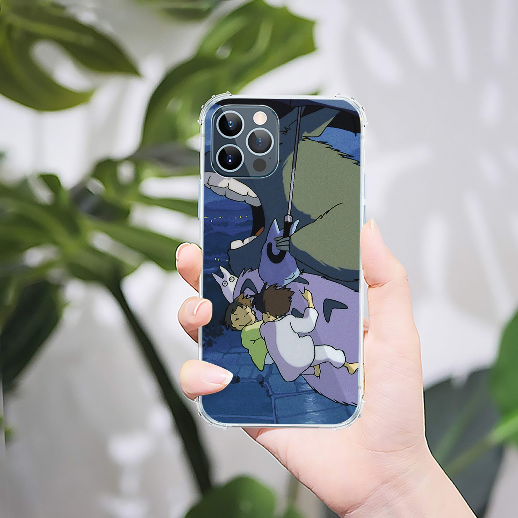 （画像用） となりのトトロ 草壁メイ 草壁サツキ My Neighbor Totoro Satsuki Kusakabe Mei Kusakabe 【iPhone 12シリーズ対応】透明スマホケース（クリアソフトケース）